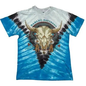 Vintage Harley Davidson all over print Amarillo, Texas t-shirt size medium